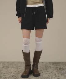 【SETUP着用可能】レース付きショートパンツ
