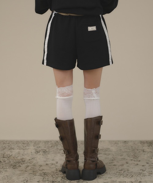 apres jour mignon(アプレジュールミニョン)の「【SETUP着用可能】レース付きショートパンツ(その他パンツ・レディース・ブラック/ブラウン系その他/杢グレー・フリー/LARGE)」の8枚目の写真