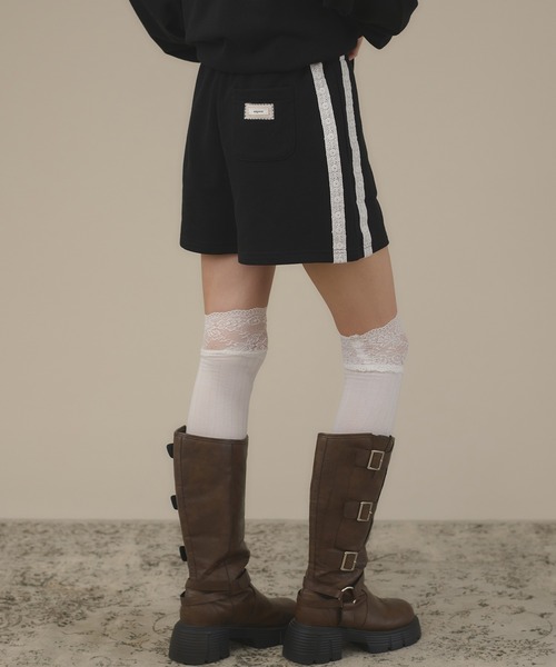 apres jour mignon(アプレジュールミニョン)の「【SETUP着用可能】レース付きショートパンツ(その他パンツ・レディース・ブラック/ブラウン系その他/杢グレー・フリー/LARGE)」の9枚目の写真