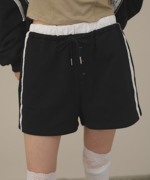 apres jour mignon(アプレジュールミニョン)の「【SETUP着用可能】レース付きショートパンツ(その他パンツ・レディース・ブラック/ブラウン系その他/杢グレー・フリー/LARGE)」の10枚目の写真