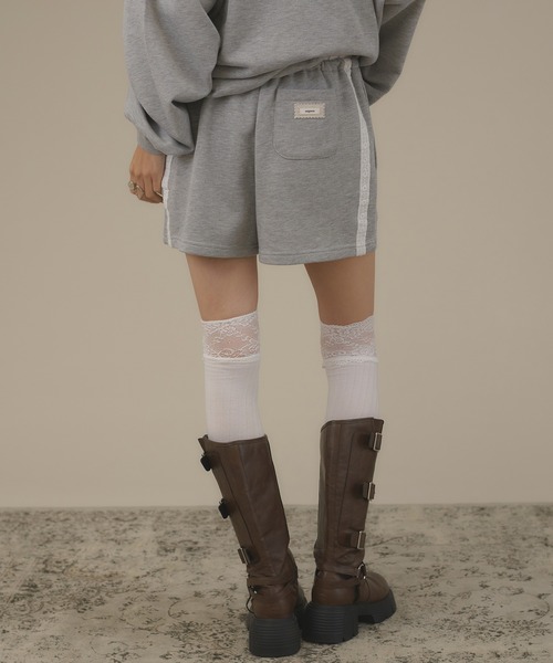 apres jour mignon(アプレジュールミニョン)の「【SETUP着用可能】レース付きショートパンツ(その他パンツ・レディース・ブラック/ブラウン系その他/杢グレー・フリー/LARGE)」の17枚目の写真