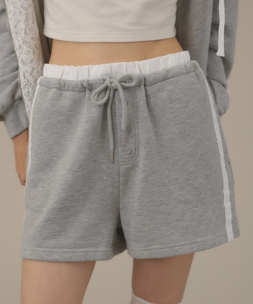 apres jour mignon(アプレジュールミニョン)の「【SETUP着用可能】レース付きショートパンツ(その他パンツ・レディース・ブラック/ブラウン系その他/杢グレー・フリー/LARGE)」の18枚目の写真