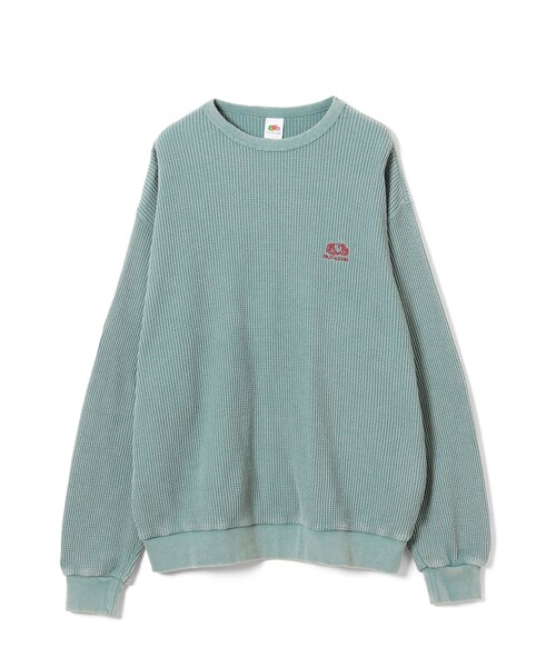FRUIT OF THE LOOM(フルーツオブザルーム)の「FRUIT OF THE LOOM / Waffle Long Sleeve(Tシャツ/カットソー・メンズ・レッド系その他/グリーン系その他・LARGE/MEDIUM/SMALL/X-LARGE)」の1枚目の写真
