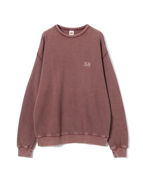 FRUIT OF THE LOOM(フルーツオブザルーム)の「FRUIT OF THE LOOM / Waffle Long Sleeve(Tシャツ/カットソー・メンズ・レッド系その他/グリーン系その他・LARGE/MEDIUM/SMALL/X-LARGE)」の3枚目の写真