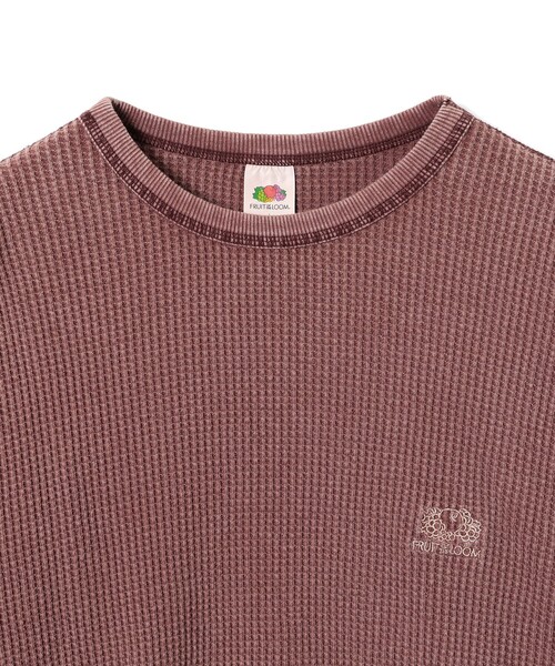 FRUIT OF THE LOOM(フルーツオブザルーム)の「FRUIT OF THE LOOM / Waffle Long Sleeve(Tシャツ/カットソー・メンズ・レッド系その他/グリーン系その他・LARGE/MEDIUM/SMALL/X-LARGE)」の4枚目の写真