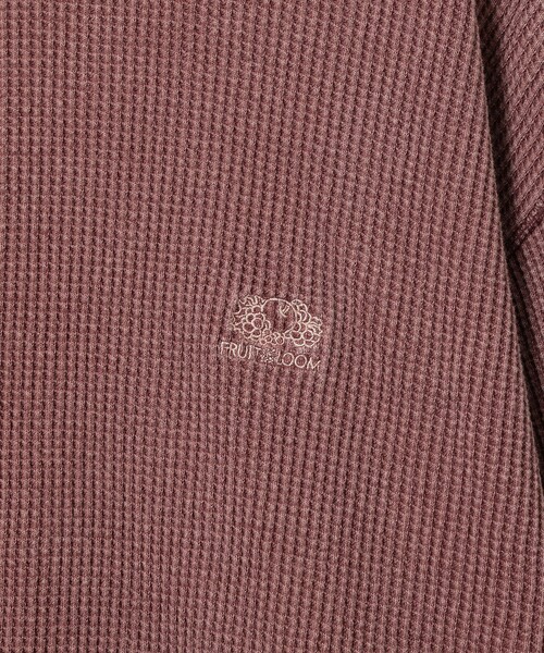 FRUIT OF THE LOOM(フルーツオブザルーム)の「FRUIT OF THE LOOM / Waffle Long Sleeve(Tシャツ/カットソー・メンズ・レッド系その他/グリーン系その他・LARGE/MEDIUM/SMALL/X-LARGE)」の5枚目の写真