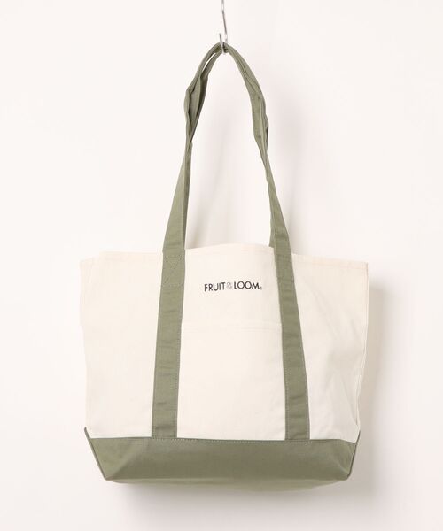 FRUIT OF THE LOOM(フルーツオブザルーム)の「【FRUIT OF THE LOOM】FTL EX CANVAS TOTE BAG M(トートバッグ・メンズ・ブルー系その他/オフホワイト/レッド/ライトブラウン/ネイビー/グリーン/エンジ/ベージュ・FREE)」の4枚目の写真