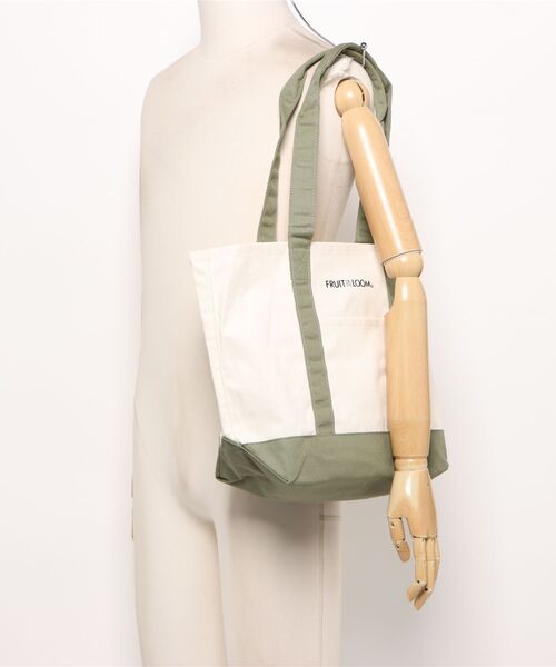 FRUIT OF THE LOOM(フルーツオブザルーム)の「【FRUIT OF THE LOOM】FTL EX CANVAS TOTE BAG M(トートバッグ・メンズ・ブルー系その他/オフホワイト/レッド/ライトブラウン/ネイビー/グリーン/エンジ/ベージュ・FREE)」の12枚目の写真