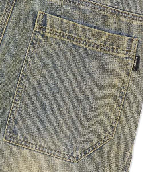 BROWNBREATH（ブラウンブレス）の「VINTAGE DESTROYED DENIM PANTS（デニムパンツ・レディース・ダークブルー・SMALL/MEDIUM/LARGE/X-LARGE）」の9枚目の写真