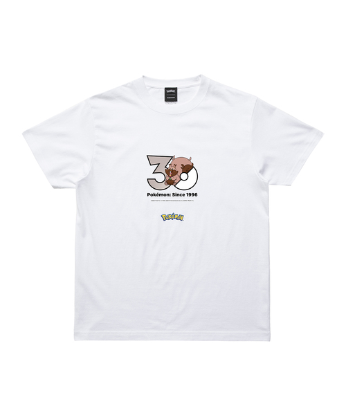 ZOZOSPOT(ゾゾスポット)の「Pokemon 30th Anniversary 1025 T-shirt 「ヨクバリス」(Tシャツ/カットソー・レディース・ホワイト・SMALL/MEDIUM/LARGE/X-LARGE/XX-LARGE/XXX-LARGE/110cm/100cm/120cm/130cm/140cm/150cm/160cm)」の1枚目の写真