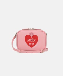 RUBY TAYLOR Collaboration AMORE MIO ハートモチーフ ミニショルダーバッグ - ピンク