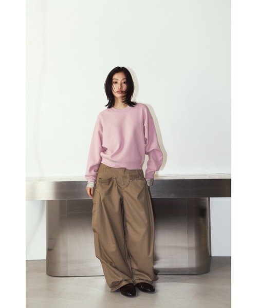 Knuth Marf(クヌースマーフ)の「cling draped pants(unisex)(その他パンツ・レディース・ブラック/ブラウン・SMALL/MEDIUM/X-SMALL)」の4枚目の写真