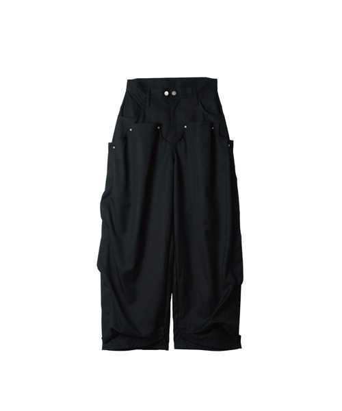 Knuth Marf(クヌースマーフ)の「cling draped pants(unisex)(その他パンツ・レディース・ブラック/ブラウン・SMALL/MEDIUM/X-SMALL)」の17枚目の写真