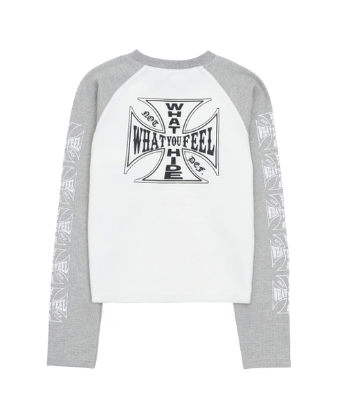 DEFの「DEF WOMENS WAFFLE LONG SLEEVES GREY(Tシャツ/カットソー・レディース・その他・ONE SIZE)」の2枚目の写真