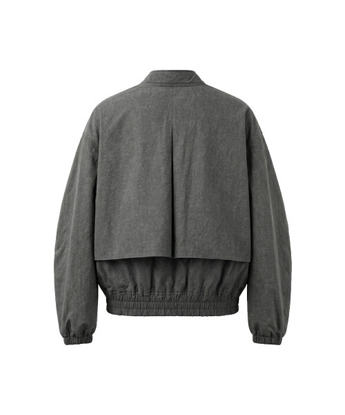 GREIIGE（グレイジ）の「PIGMENT パラシュート クロップドボンバー (ウォッシュドグレー)（ブルゾン・メンズ・その他・LARGE/X-LARGE）」の2枚目の写真