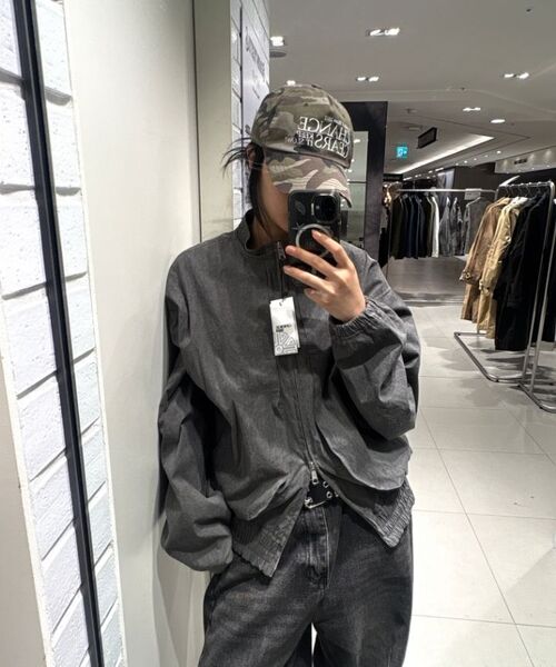 GREIIGE（グレイジ）の「PIGMENT パラシュート クロップドボンバー (ウォッシュドグレー)（ブルゾン・メンズ・その他・LARGE/X-LARGE）」の4枚目の写真