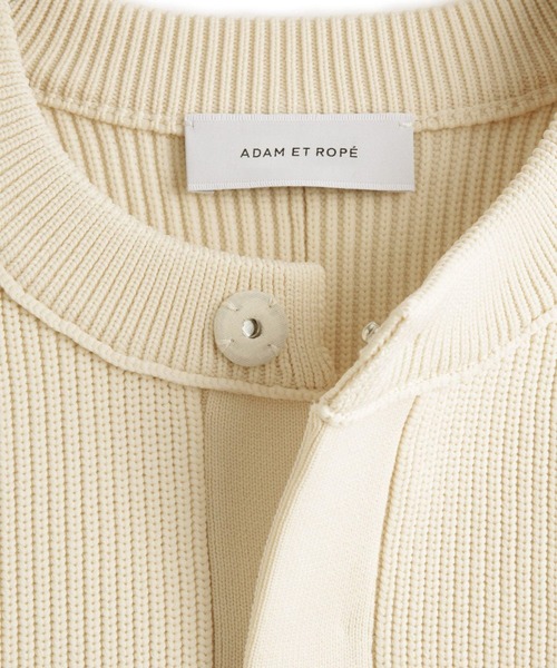ADAM ET ROPE'(アダムエロペ)の「【サステナブル】パフスリーブニットコンビカーディガン(カーディガン/ボレロ・レディース・ブラック/キナリ・FREE)」の18枚目の写真