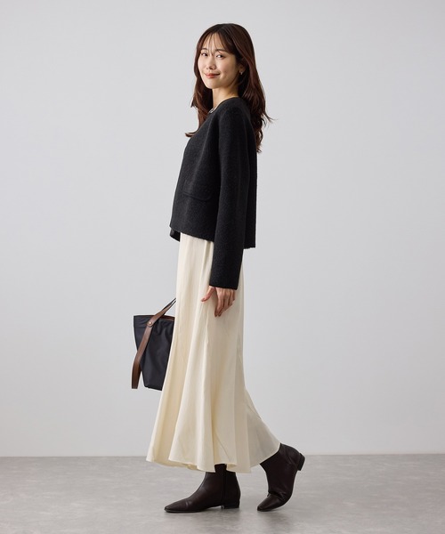 ROPE' PICNIC(ロペピクニック)の「フレア シルエット エスカルゴ スカート(スカート・レディース・キナリ/チャコールグレー・FREE)」の9枚目の写真