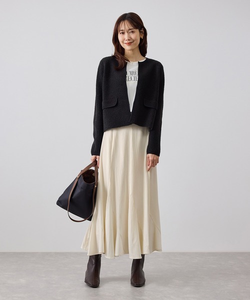ROPE' PICNIC(ロペピクニック)の「フレア シルエット エスカルゴ スカート(スカート・レディース・キナリ/チャコールグレー・FREE)」の11枚目の写真