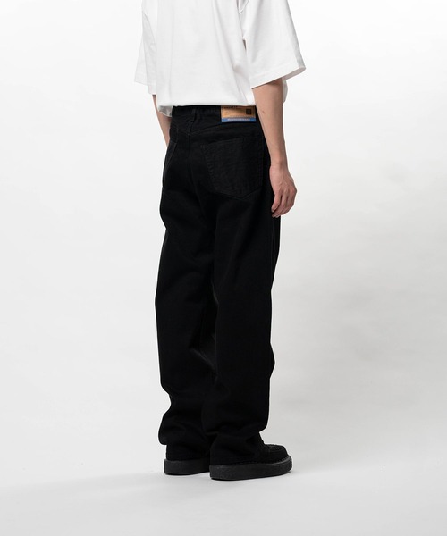 MIHARAYASUHIRO(ミハラヤスヒロ)の「【in・stru(men-tal)./ インストールメンタル】ONE WASHED SELVAGE DENIM STRAIGHT PANTS(デニムパンツ・メンズ・ブラック/インディゴブルー・44/46)」の4枚目の写真