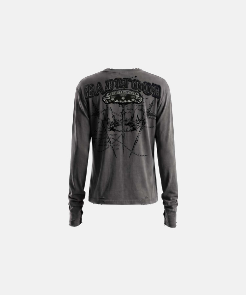 BADBLOOD(バッドブラッド)の「MYSTIC カプセルレイヤード グラフィック クルーネック ロングスリーブ - ダスティブラック(Tシャツ/カットソー・レディース・その他・SMALL/MEDIUM/LARGE)」の3枚目の写真