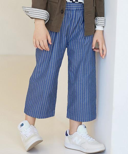 green label relaxing(グリーンレーベルリラクシング)の「タックワイド8L パンツ ガラ◆(その他パンツ・キッズ・その他1・105/135/125/115/95)」の1枚目の写真