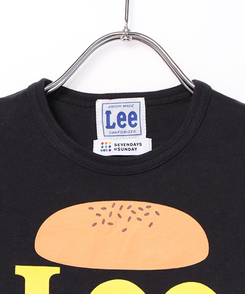 Lee（リー）の「ＬＥＥ　リー　ハンバーガーＴ（Tシャツ/カットソー・キッズ・ブラック・110cm/100cm/120cm/130cm）」の3枚目の写真