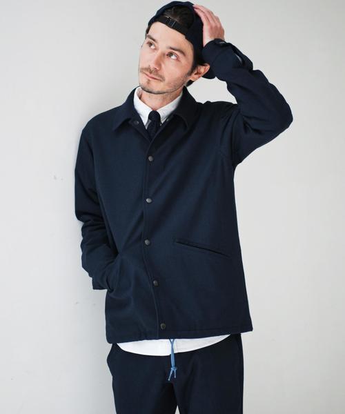 green label relaxing（グリーンレーベルリラクシング）の「■■■【WEB限定】BC★★TR ストレッチ コーチジャケット（カバーオール・メンズ・ネイビー/ダークグレー・LARGE/SMALL/MEDIUM）」の2枚目の写真