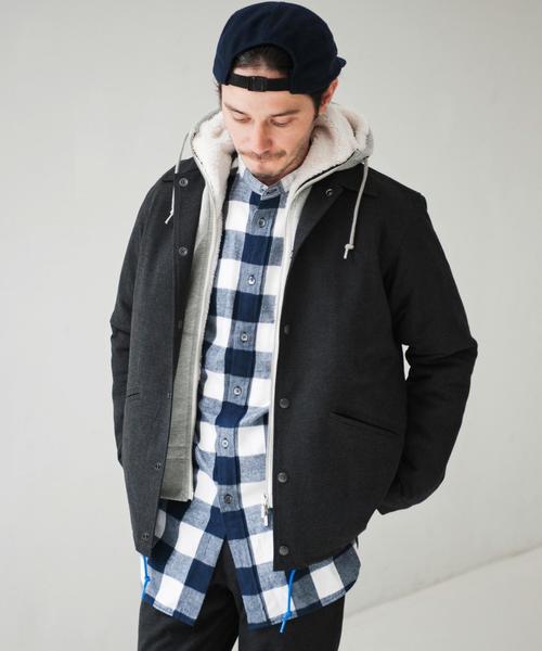 green label relaxing（グリーンレーベルリラクシング）の「■■■【WEB限定】BC★★TR ストレッチ コーチジャケット（カバーオール・メンズ・ネイビー/ダークグレー・LARGE/SMALL/MEDIUM）」の12枚目の写真