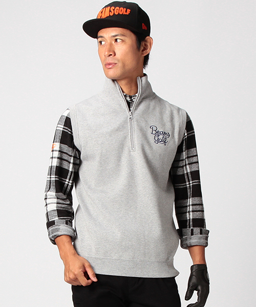 BEAMS GOLF(ビームスゴルフ)メンズゴルフ ハーフジップ ニット