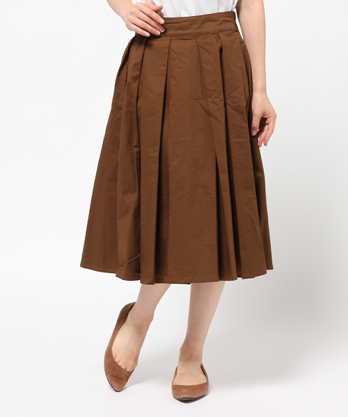 rps（アールピーエス）の「ウエストタックフレアースカート（スカート・レディース・ブラック/カーキ/キャメル/ボルドー/ダークグリーン/マスタード/グレイッシュベージュ/ネイビー/ピンク/ミント/グレー・M）」の21枚目の写真