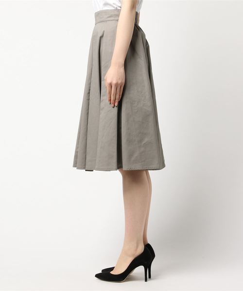 rps（アールピーエス）の「ウエストタックフレアースカート（スカート・レディース・ブラック/カーキ/キャメル/ボルドー/ダークグリーン/マスタード/グレイッシュベージュ/ネイビー/ピンク/ミント/グレー・M）」の12枚目の写真