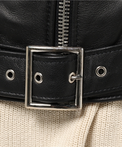 schott（ショット）の「Schott 【218W LAMB ONE STAR】ライダースジャケット（ライダースジャケット・レディース・ブラック・S）」の9枚目の写真