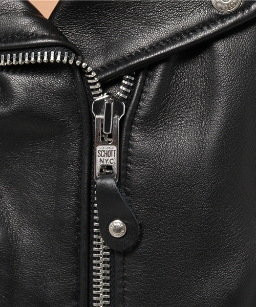 schott（ショット）の「Schott 【218W LAMB ONE STAR】ライダースジャケット（ライダースジャケット・レディース・ブラック・S）」の7枚目の写真