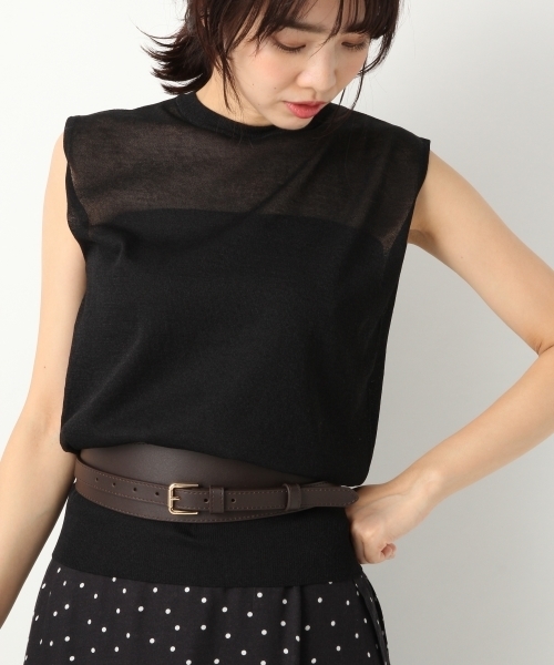 A part by（アパートバイ）の「リアルレザーベルト  746745 （ベルト・レディース・キャメル/ブラック/ダークブラウン/ブラウン・FREE）」の3枚目の写真