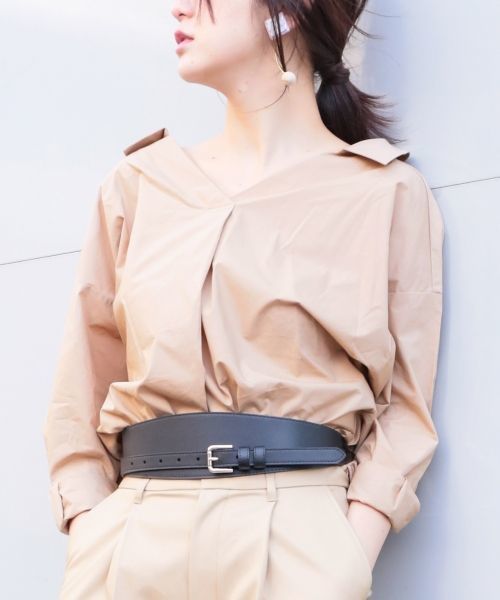 A part by（アパートバイ）の「リアルレザーベルト  746745 （ベルト・レディース・キャメル/ブラック/ダークブラウン/ブラウン・FREE）」の2枚目の写真