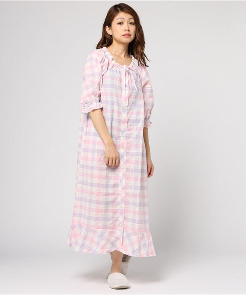 Tsumori Chisato Sleep ツモリチサト スリープ の シャーリングチェック ワンピース ワンピース Wear