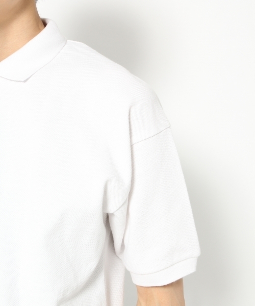 GLOBAL WORK（グローバルワーク）の「カノコBIGポロ/744705（ポロシャツ・メンズ・グレー/ネイビー/レッド/ホワイト・SMALL/MEDIUM/LARGE/X-LARGE）」の7枚目の写真