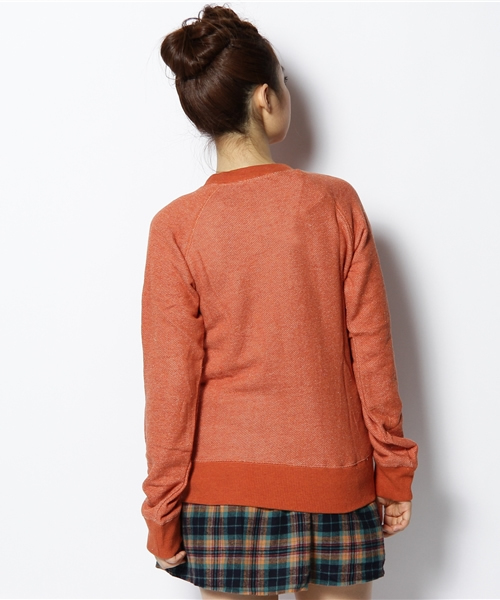 WEGO（ウィゴー）の「ガーゼウラ毛Ptスウェット（スウェット・レディース・ダークグレー/ベージュ/ブルー/マスタード/オレンジ/オフホワイト/グレー系その他/ネイビー/パープル/ライトイエロー/ライトピンク/レッド・FREE）」の14枚目の写真