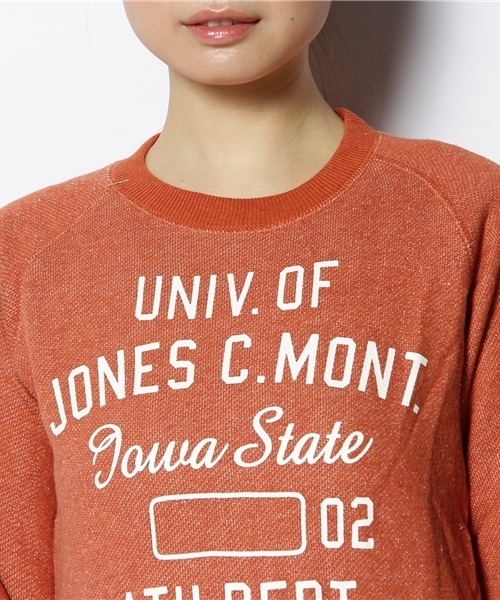 WEGO（ウィゴー）の「ガーゼウラ毛Ptスウェット（スウェット・レディース・ダークグレー/ベージュ/ブルー/マスタード/オレンジ/オフホワイト/グレー系その他/ネイビー/パープル/ライトイエロー/ライトピンク/レッド・FREE）」の15枚目の写真