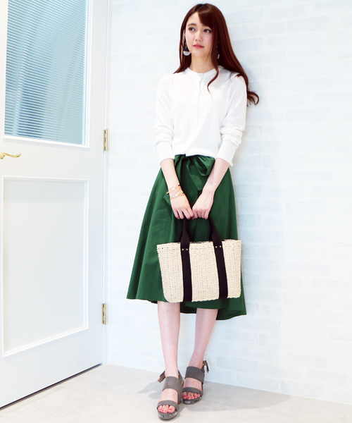 N.(N. Natural Beauty Basic)(エヌエヌナチュラルビューティーベーシック)の「UVハイゲージテンジクニットカーディガン(カーディガン/ボレロ・レディース・ピンク/ホワイト/イエロー/ブラック・MEDIUM)」の12枚目の写真