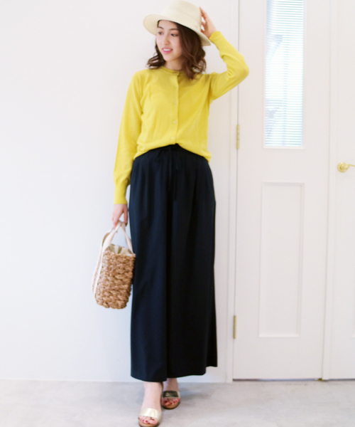 N.(N. Natural Beauty Basic)(エヌエヌナチュラルビューティーベーシック)の「UVハイゲージテンジクニットカーディガン(カーディガン/ボレロ・レディース・ピンク/ホワイト/イエロー/ブラック・MEDIUM)」の21枚目の写真