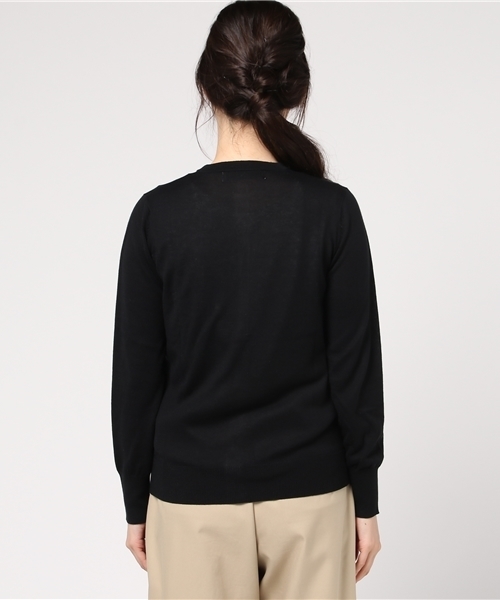 N.(N. Natural Beauty Basic)(エヌエヌナチュラルビューティーベーシック)の「UVハイゲージテンジクニットカーディガン(カーディガン/ボレロ・レディース・ピンク/ホワイト/イエロー/ブラック・MEDIUM)」の7枚目の写真