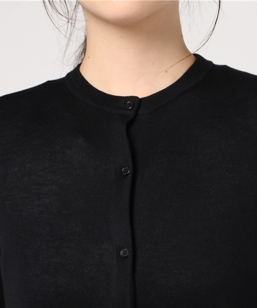 N.(N. Natural Beauty Basic)(エヌエヌナチュラルビューティーベーシック)の「UVハイゲージテンジクニットカーディガン(カーディガン/ボレロ・レディース・ピンク/ホワイト/イエロー/ブラック・MEDIUM)」の8枚目の写真