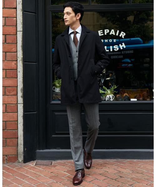 green label relaxing（グリーンレーベルリラクシング）の「【Begin 2018年1月号掲載】NM K シンダウン ステンカラーコート ◆（ステンカラーコート・メンズ・グレー/オリーブ/ネイビー・SMALL/LARGE/MEDIUM/X-LARGE）」の13枚目の写真