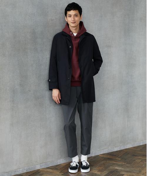 green label relaxing（グリーンレーベルリラクシング）の「【Begin 2018年1月号掲載】NM K シンダウン ステンカラーコート ◆（ステンカラーコート・メンズ・グレー/オリーブ/ネイビー・SMALL/LARGE/MEDIUM/X-LARGE）」の5枚目の写真