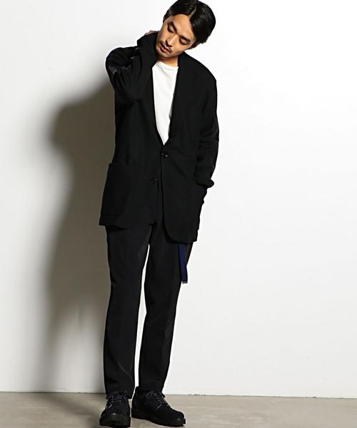 EN ROUTE(アンルート)の「ウールジャージーロングジャケット ◆(テーラードジャケット・メンズ・ブラック・1/2/3)」の7枚目の写真