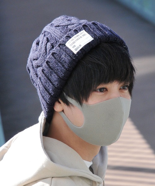 ZIP FIVE（ジップファイブ）の「【ZIP FIVE】ニットキャップ / ニット帽 / ケーブル（ニットキャップ/ビーニー・レディース・ブラック/ネイビー/ブラウン/グレー/レッド/オリーブ/ピンク/オレンジ/アイボリー/マスタード/ブラック系その他/杢グレー/グレー系その他/ベージュ系その他/ブルー系その他/キャメル/ワイン/レンガ/チャコール/ベージュ系その他2/パープル/グレイッシュベージュ/スモークグレー/グリーン/ブルー・FREE）」の15枚目の写真