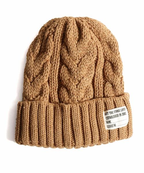 ZIP FIVE（ジップファイブ）の「【ZIP FIVE】ニットキャップ / ニット帽 / ケーブル（ニットキャップ/ビーニー・レディース・ブラック/ネイビー/ブラウン/グレー/レッド/オリーブ/ピンク/オレンジ/アイボリー/マスタード/ブラック系その他/杢グレー/グレー系その他/ベージュ系その他/ブルー系その他/キャメル/ワイン/レンガ/チャコール/ベージュ系その他2/パープル/グレイッシュベージュ/スモークグレー/グリーン/ブルー・FREE）」の20枚目の写真