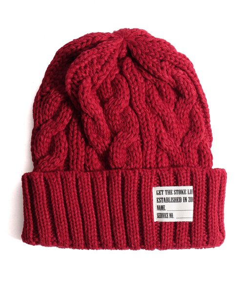 ZIP FIVE（ジップファイブ）の「【ZIP FIVE】ニットキャップ / ニット帽 / ケーブル（ニットキャップ/ビーニー・レディース・ブラック/ネイビー/ブラウン/グレー/レッド/オリーブ/ピンク/オレンジ/アイボリー/マスタード/ブラック系その他/杢グレー/グレー系その他/ベージュ系その他/ブルー系その他/キャメル/ワイン/レンガ/チャコール/ベージュ系その他2/パープル/グレイッシュベージュ/スモークグレー/グリーン/ブルー・FREE）」の22枚目の写真